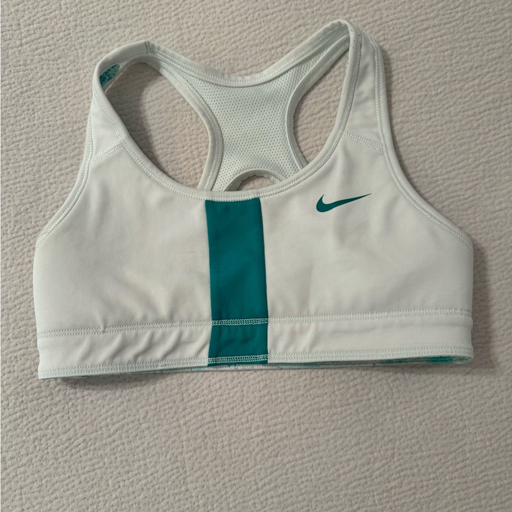 Girls Nike Reversible Green Sports Bra